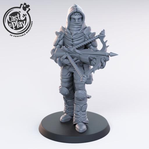 3D Printed Cast n Play Crossbow Bandit 28mm 32mm D&D (Online Only)