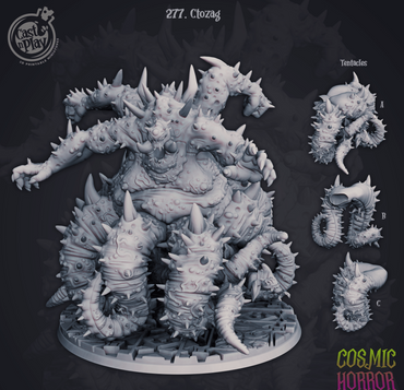 3D Printed Cast n Play Ctozag Cosmic Horrors 28mm 32mm D&D (Online Only)