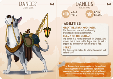 3D Printed Cast n Play Danees - Great Dane Companions 28mm 32mm D&D (Online Only)