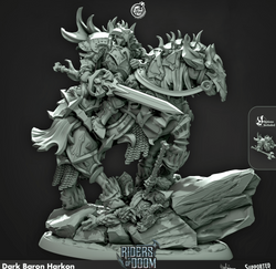 3D Printed Cast n Play Dark Baron Harkon Riders of Doom Set 28mm 32mm D&D (Online Only)