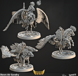 3D Printed Cast n Play Dawn Air Cavalry Shields of Dawn 28mm 32mm D&D (Online Only)