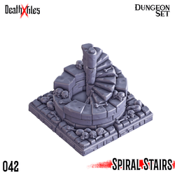 3D Printed Cast n Play Death x Tiles - Stairs Ramp Set 28mm 32mm D&D (Online Only)