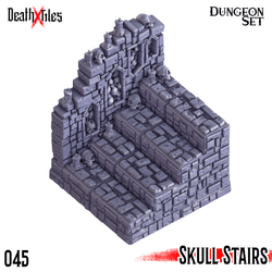 3D Printed Cast n Play Death x Tiles - Stairs Ramp Set 28mm 32mm D&D (Online Only)
