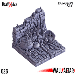 3D Printed Cast n Play Death x Tiles - Straight Walls Set 28mm 32mm D&D (Online Only)