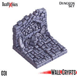 3D Printed Cast n Play Death x Tiles - Straight Walls Set 28mm 32mm D&D (Online Only)