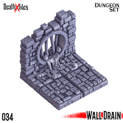 3D Printed Cast n Play Death x Tiles - Straight Walls Set 28mm 32mm D&D (Online Only)