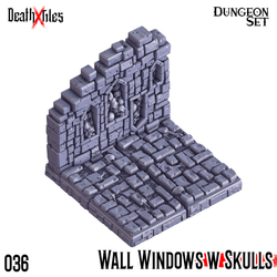 3D Printed Cast n Play Death x Tiles - Straight Walls Set 28mm 32mm D&D (Online Only)