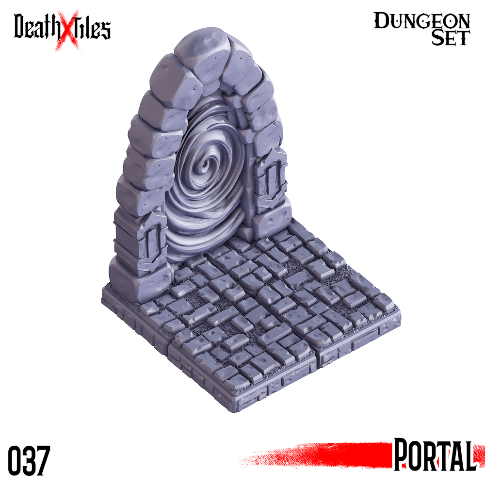 3D Printed Cast n Play Death x Tiles - Straight Walls Set 28mm 32mm D&D (Online Only)