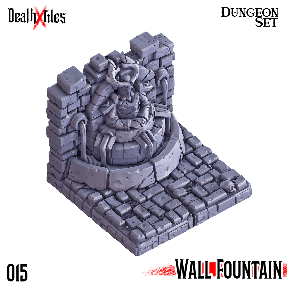 3D Printed Cast n Play Death x Tiles - Straight Walls Set 28mm 32mm D&D (Online Only)