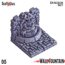 3D Printed Cast n Play Death x Tiles - Straight Walls Set 28mm 32mm D&D (Online Only)