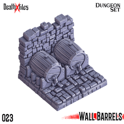 3D Printed Cast n Play Death x Tiles - Straight Walls Set 28mm 32mm D&D (Online Only)