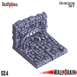 3D Printed Cast n Play Death x Tiles - Straight Walls Set 28mm 32mm D&D (Online Only)