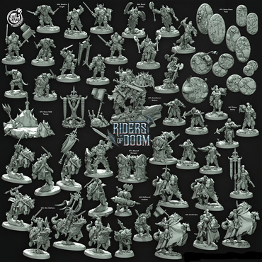 3D Printed Cast n Play Deathriders Riders of Doom Set 28mm 32mm D&D (Online Only)