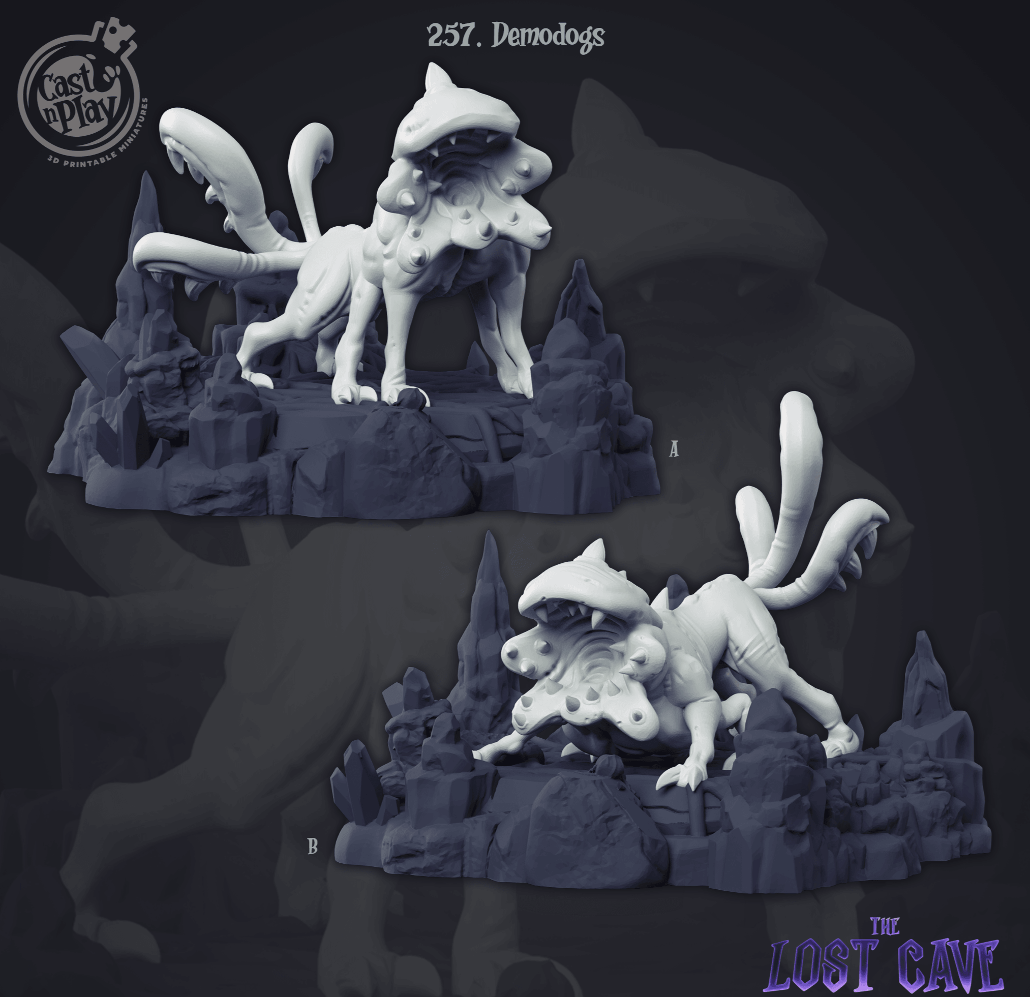 3D Printed Cast n Play Demodogs 28mm 32mm D&D (Online Only)