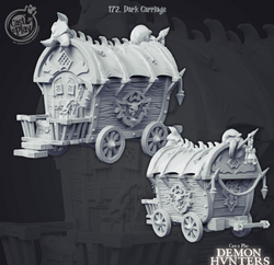3D Printed Cast n Play Demon Hunters Carriage 28mm 32mm D&D (Online Only)