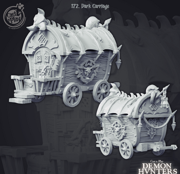 3D Printed Cast n Play Demon Hunters Carriage 28mm 32mm D&D (Online Only)