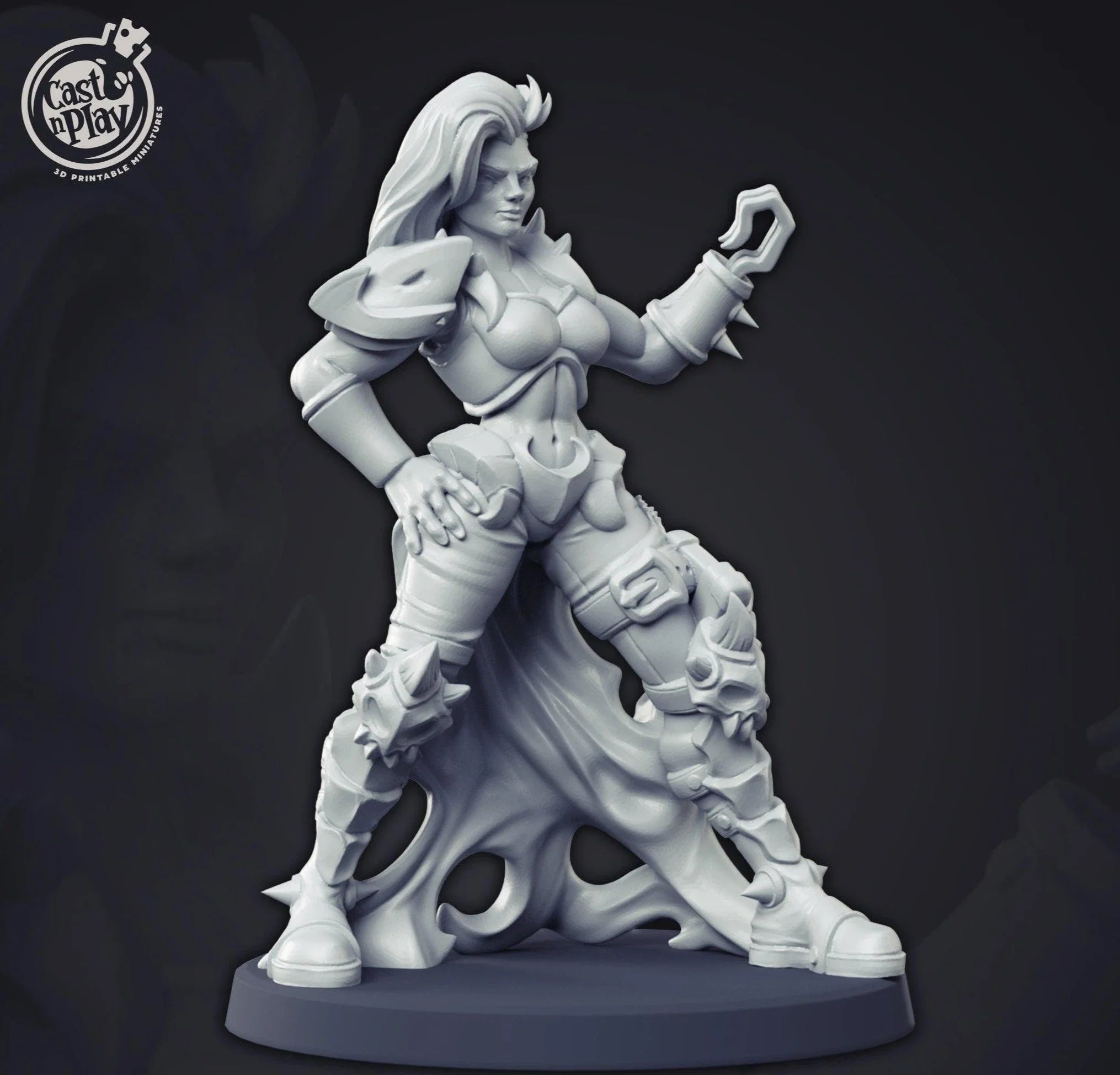 3D Printed Cast n Play Demon Huntress 28mm 32mm D&D (Online Only)