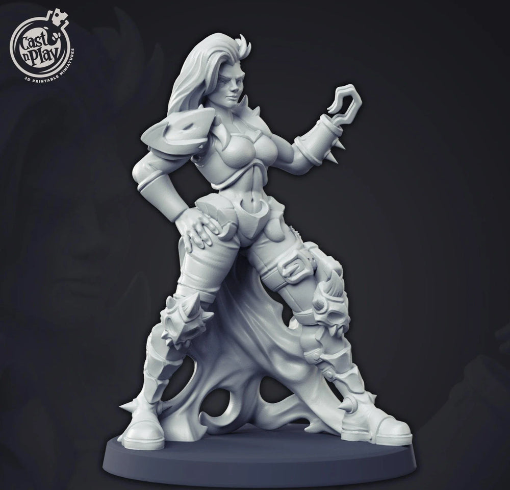 3D Printed Cast n Play Demon Huntress 28mm 32mm D&D (Online Only)