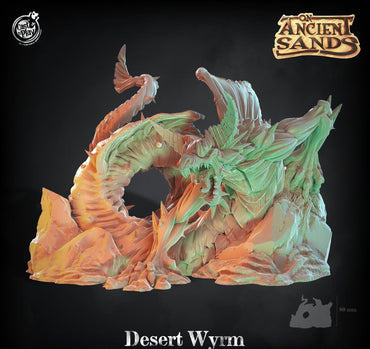 3D Printed Cast n Play Desert Wyrm On Ancient Sands 28mm 32mm D&D (Online Only)