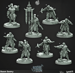3D Printed Cast n Play Doom Sentry Riders of Doom Set 28mm 32mm D&D (Online Only)