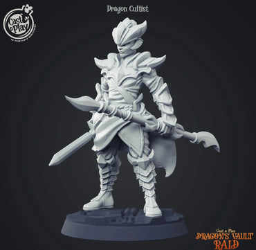 3D Printed Cast n Play Dragon Cutltist 28mm 32mm D&D (Online Only)
