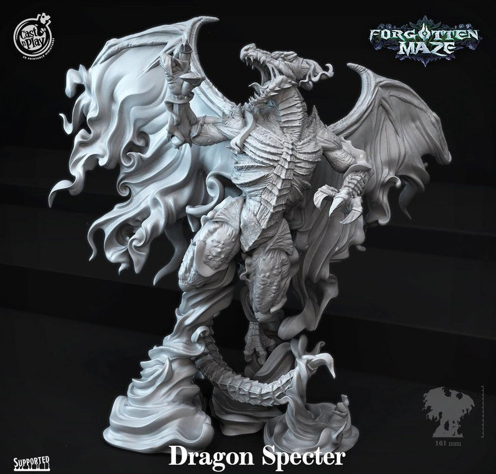 3D Printed Cast n Play Dragon Specter Forgotten Maze 28mm 32mm D&D (Online Only)