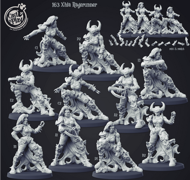 3D Printed Cast n Play Dungeon Hunters - Xhia Ragerunner 28mm 32mm D&D (Online Only)