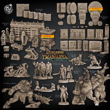 3D Printed Cast n Play Dungeon Trolls Dungeons of Thamarya 28mm 32mm D&D (Online Only)