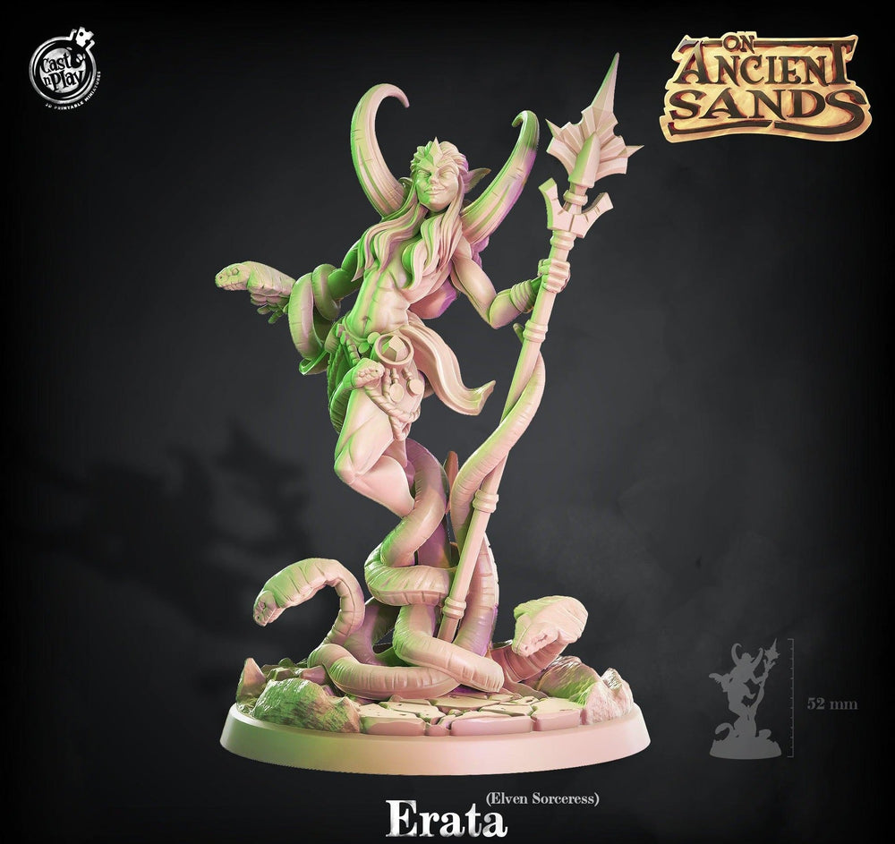 3D Printed Cast n Play Erata (Elven Sorceress) 28mm 32mm D&D (Online Only)