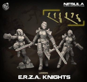 3D Printed Cast n Play ERZA Knights Nebula Origins 28mm 32mm D&D (Online Only)