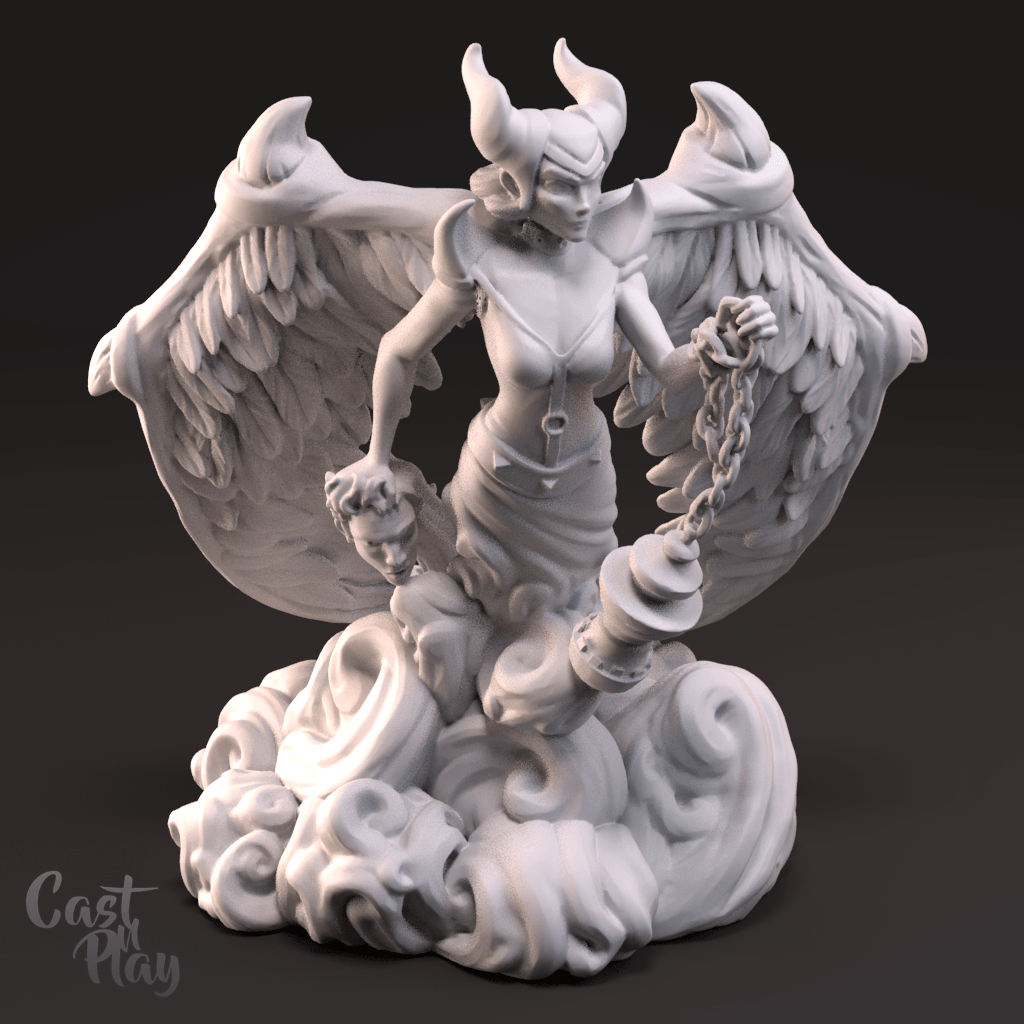 3D Printed Cast n Play Evil Mistress 28mm 32mm D&D (Online Only)
