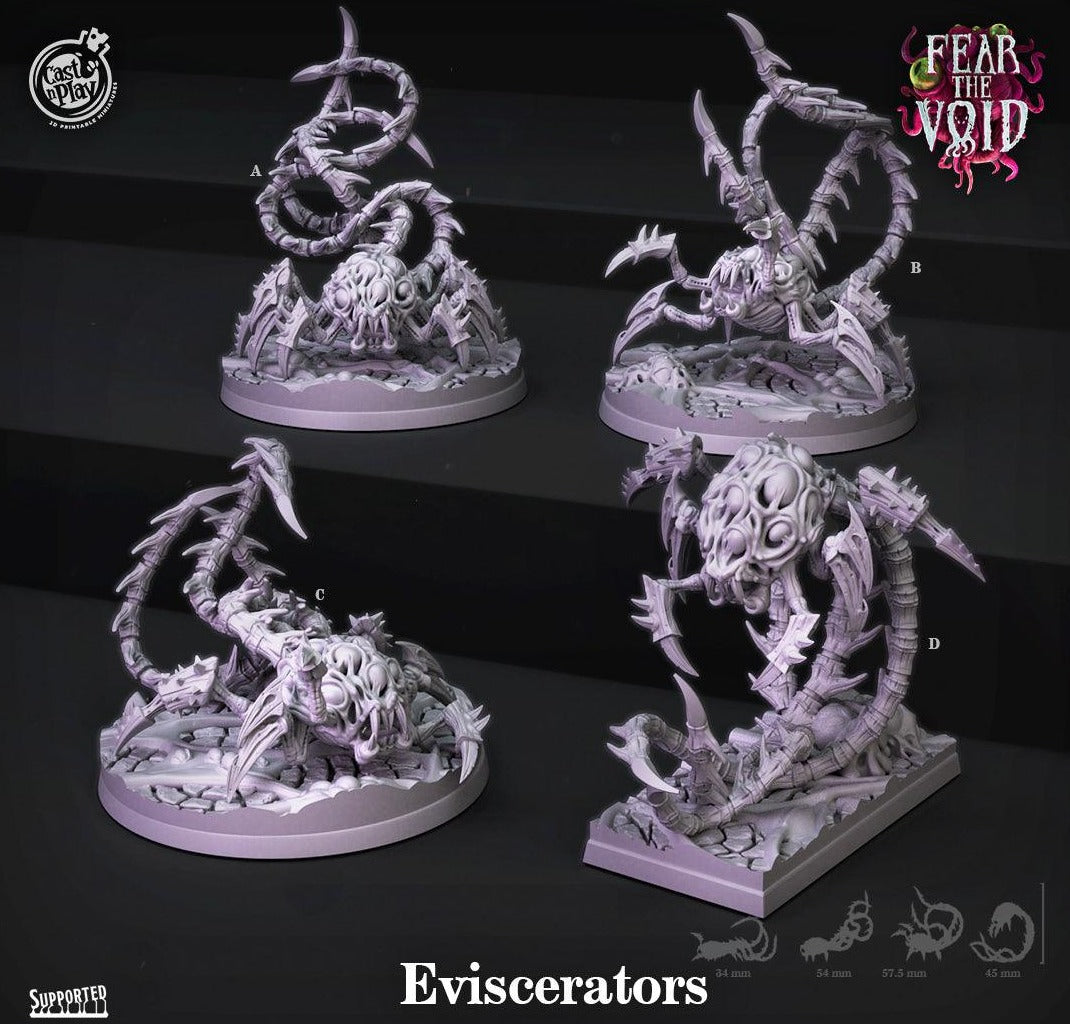 3D Printed Cast n Play Eviscerators Fear the Void 28mm 32mm D&D (Online Only)