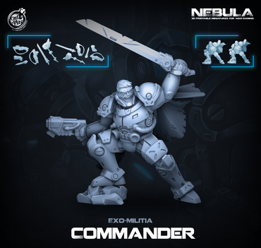 3D Printed Cast n Play Exo Commander Nebula Origins 28mm 32mm D&D (Online Only)