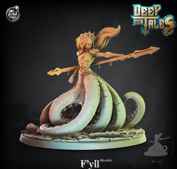 3D Printed Cast n Play F'yll (Merefolk) Deep Sea Tales 28mm 32mm D&D (Online Only)
