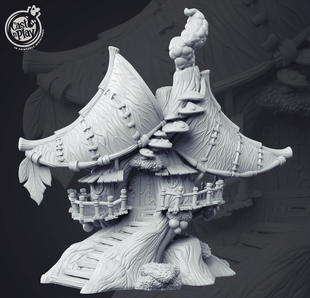 3D Printed Cast n Play Fairy House 28mm 32mm D&D (Online Only)