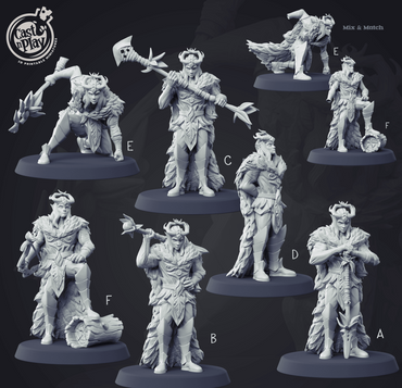3D Printed Cast n Play Fairy King Set 28mm 32mm D&D (Online Only)