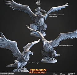 3D Printed Cast n Play Falcon Glider Dragon Seekers 28mm 32mm D&D (Online Only)
