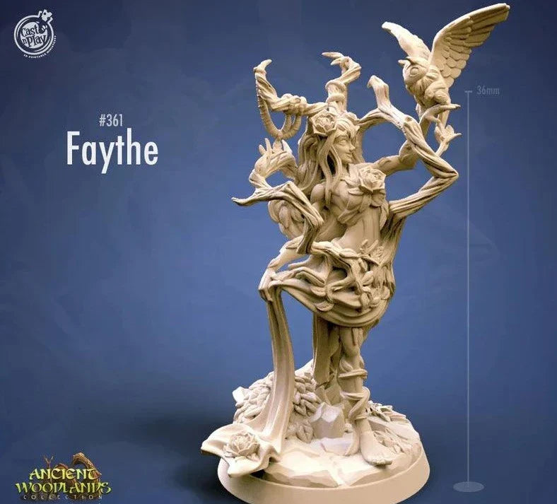 3D Printed Cast n Play Faythe Druid Ancient Woodlands 28mm 32mm D&D (Online Only)