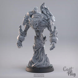 3D Printed Cast n Play Fire Elemental 28mm 32mm D&D (Online Only)