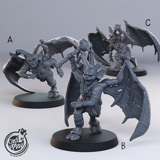 3D Printed Cast n Play - Flying Minions 28mm 32mm D&D (Online Only)