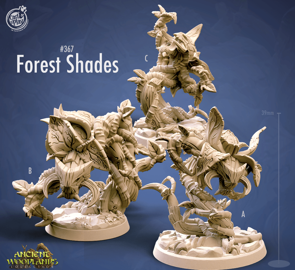 3D Printed Cast n Play Forest Shades Ancient Woodlands - 28mm 32mm D&D (Online Only)
