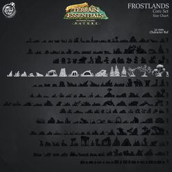 3D Printed Cast n Play Frostlands Core Set Frostlands Terrain Set Terrain Essentials Nature 28mm 32mm D&D (Online Only)