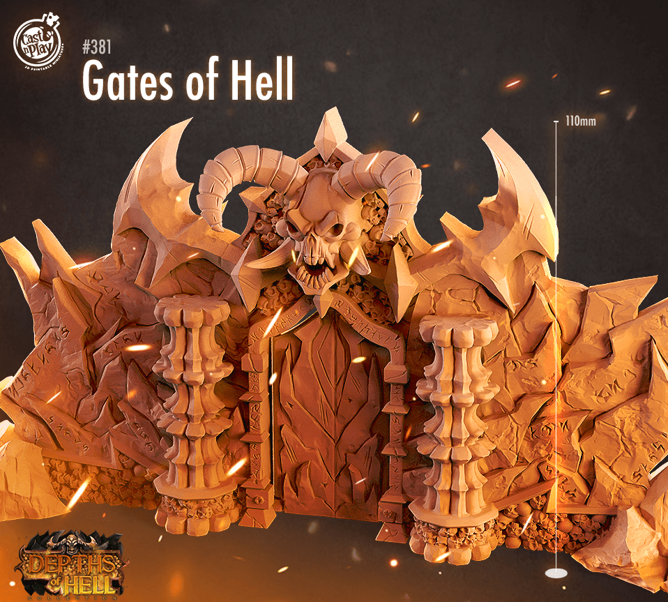3D Printed Cast n Play Gates of Hell Depths of Hell 28mm 32mm D&D (Online Only)