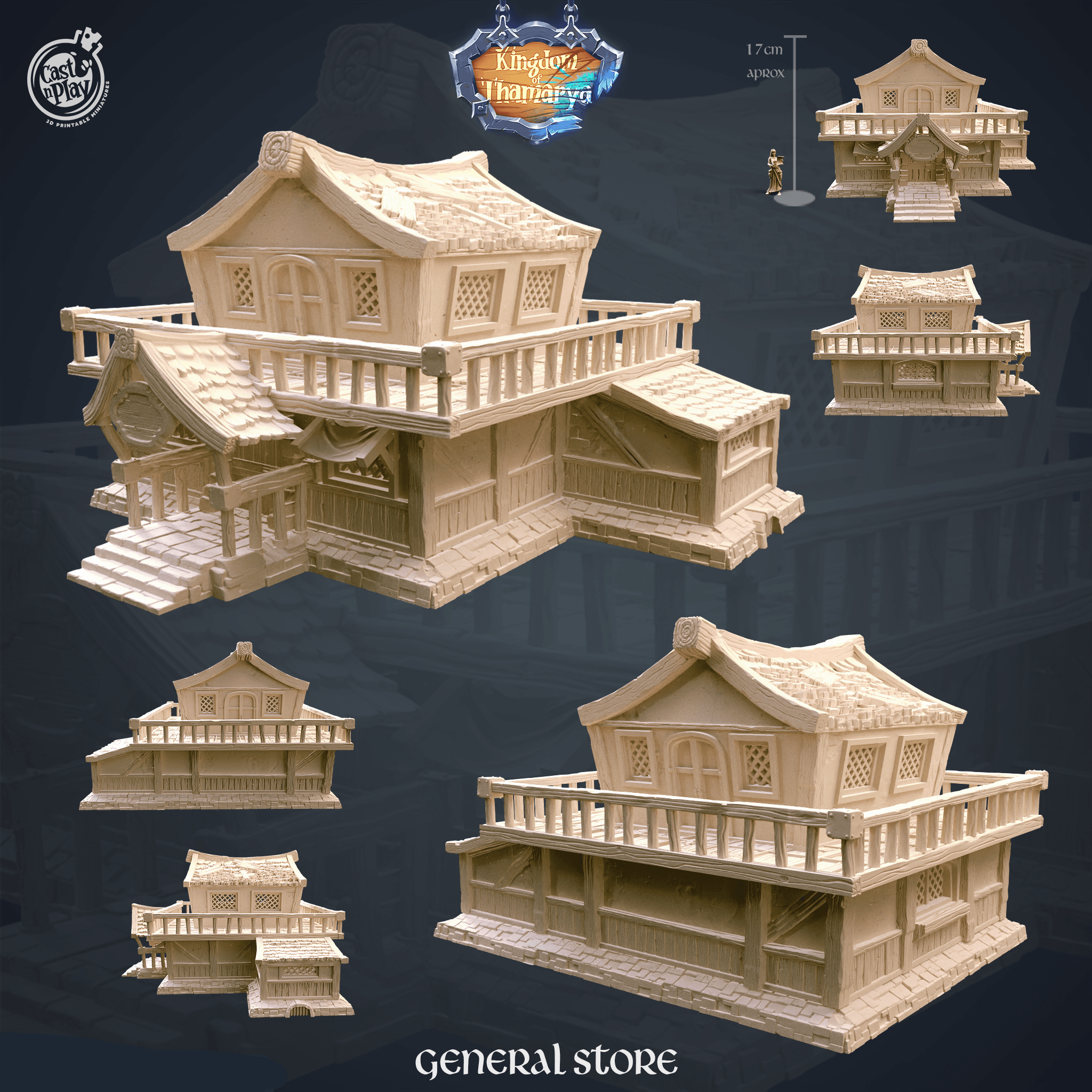 3D Printed Cast n Play General Store Kingdom Of Thamarya 28mm 32mm D&D (Online Only)