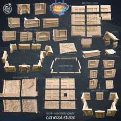 3D Printed Cast n Play General Store Kingdom Of Thamarya 28mm 32mm D&D (Online Only)