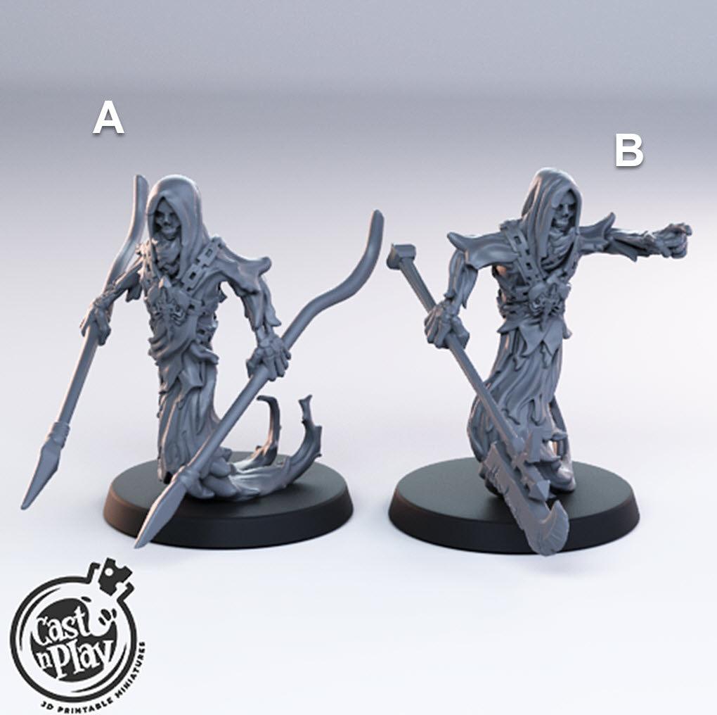 3D Printed Cast n Play Ghosts 28mm 32mm D&D (Online Only)