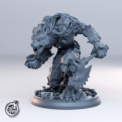 3D Printed Cast n Play Gnoll Leader Set Townsfolk 28mm 32mm D&D (Online Only)