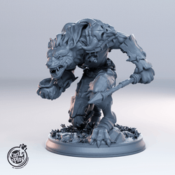 3D Printed Cast n Play Gnoll Leader Set Townsfolk 28mm 32mm D&D (Online Only)