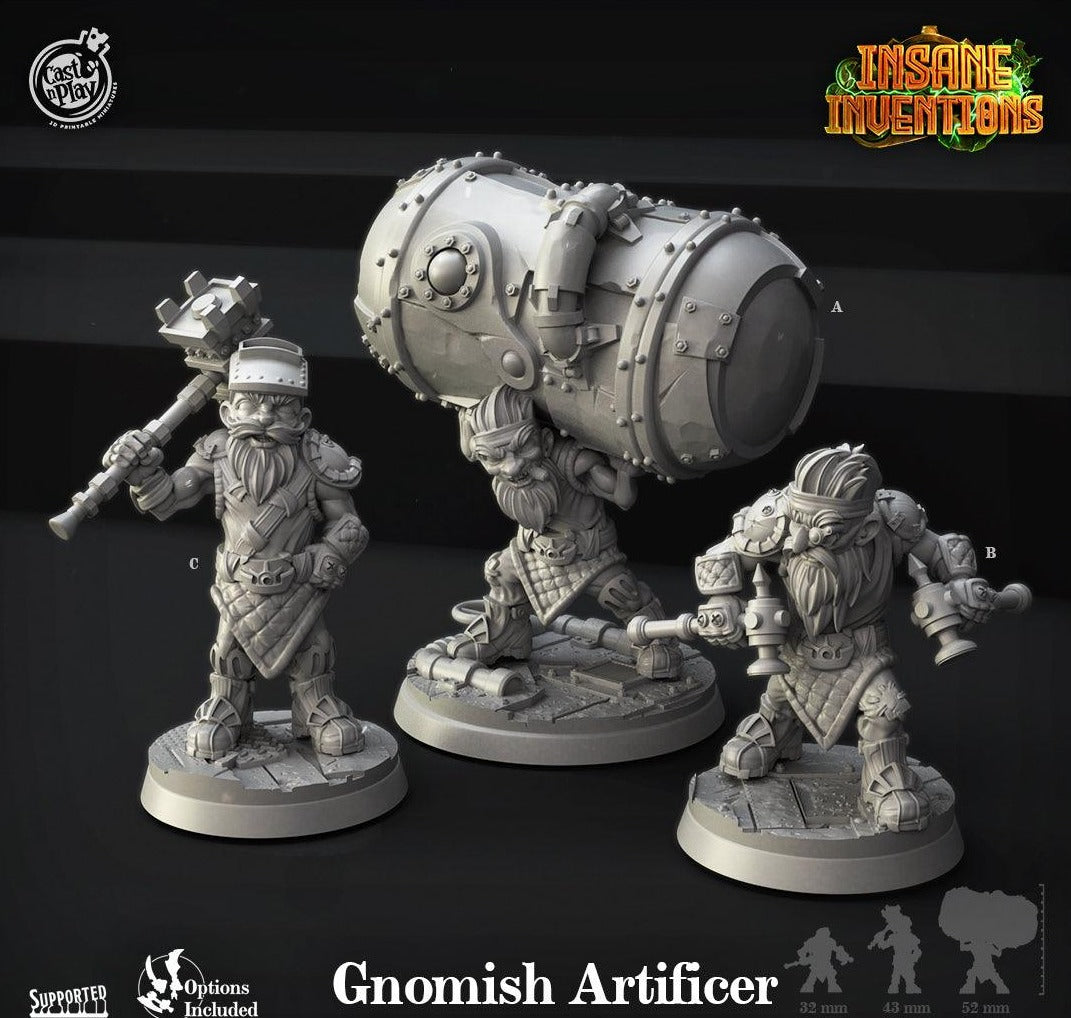 3D Printed Cast n Play Gnomish Artificers Insane Inventions 28mm 32mm D&D (Online Only)