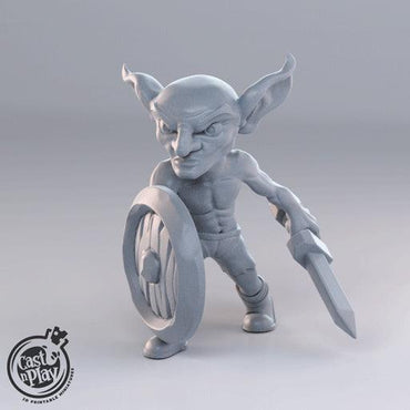 3D Printed Cast n Play - Goblins with Weapons 28mm 32mm D&D (Online Only)